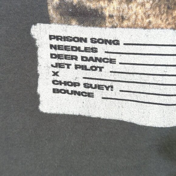 System Of A Down T-Shirt Men's XXL Gray Toxicity Band Tee Rock Metal Tultex Tag - Picture 4 of 12